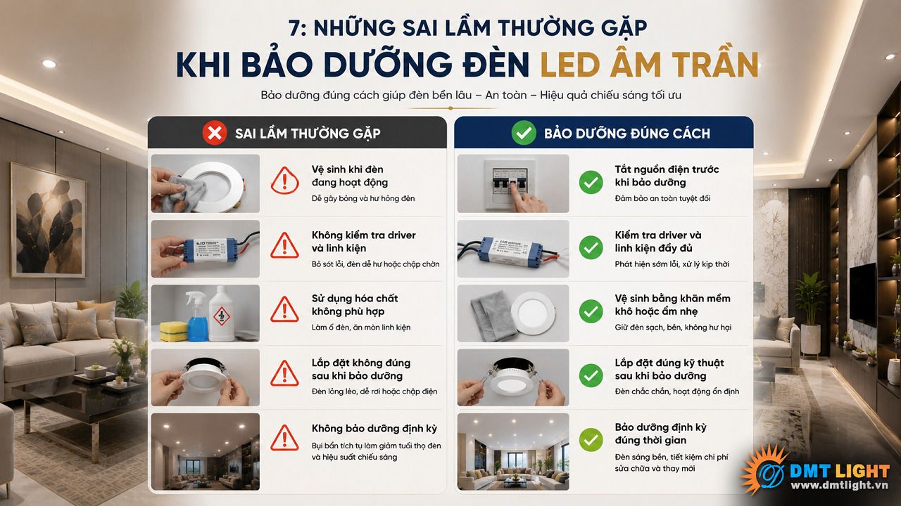 Sử dụng vòi nước xịt rửa đèn là sai lầm mà nhiều người đang mắc phải