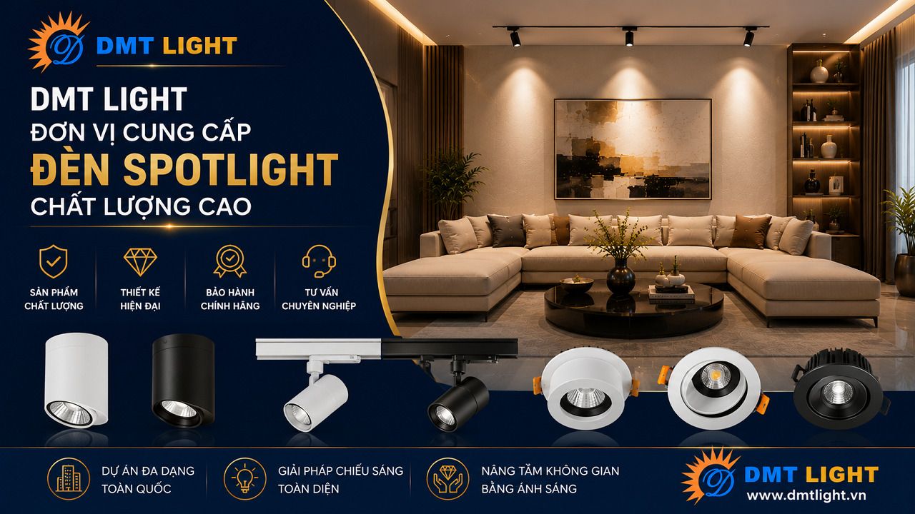 DMT Light là đơn vị cung cấp đèn Spotlight chất lượng cao