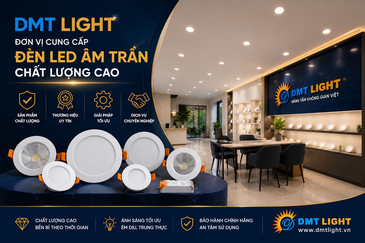 DMT Light là đơn vị cung cấp đèn LED âm trần chất lượng vượt trội
