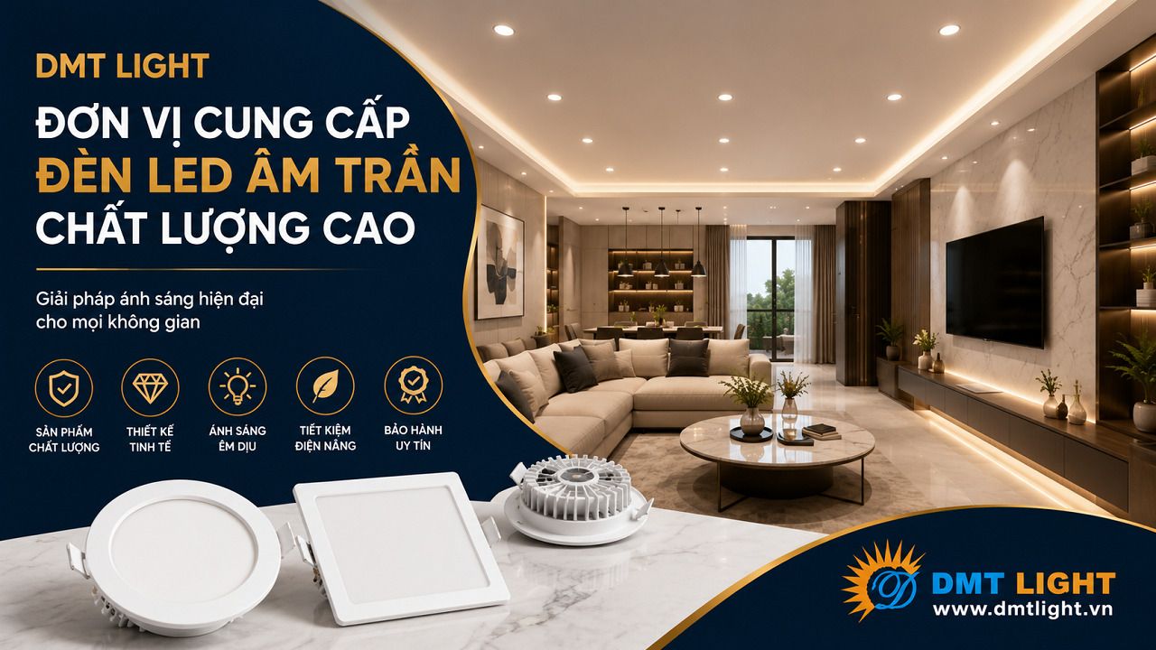 DMT Light là đơn vị cung cấp đèn LED âm trần chất lượng cao