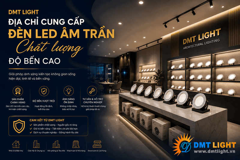 DMT Light cung cấp đèn LED âm trần chất lượng  