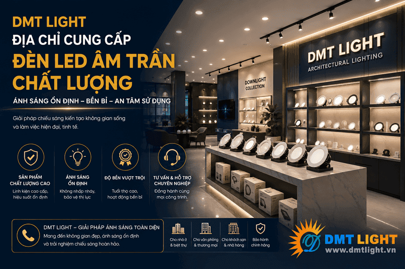 DMT Light cung cấp đèn LED âm trần chất lượng