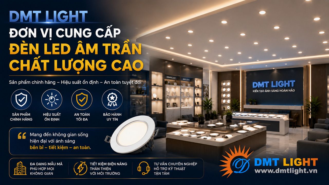 DMT Light là đơn vị cung cấp đèn LED âm trần chất lượng cao