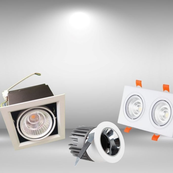 Đèn LED Spotlight cũng có thiết kế theo 03 kiểu dáng