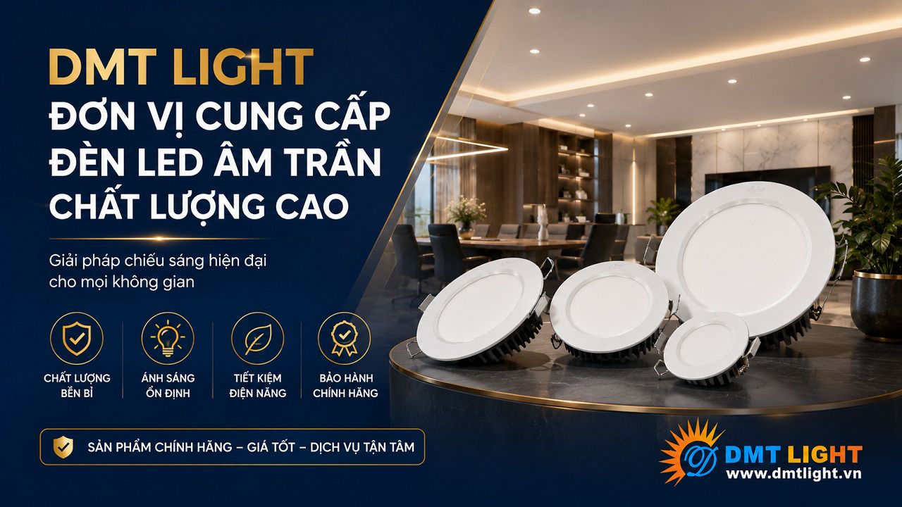 DMT Light là đơn vị cung cấp đèn LED âm trần chất lượng cao