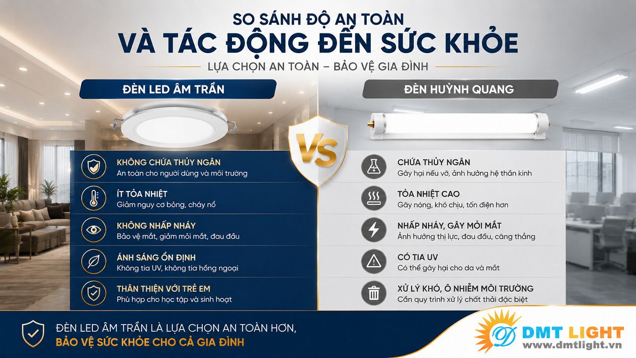 Đèn LED âm trần mang tới giải pháp chiếu sáng thân thiện với môi trường