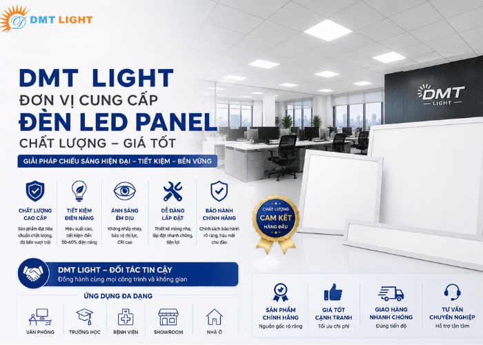 DMT Light cung cấp đèn LED Panel chất lượng, giá tốt