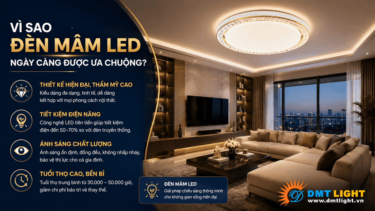 Đèn dễ dùng và có thể trang trí cho nhiều không gian khác nhau và trở thành sự lựa chọn ngày càng được ưa chuộng