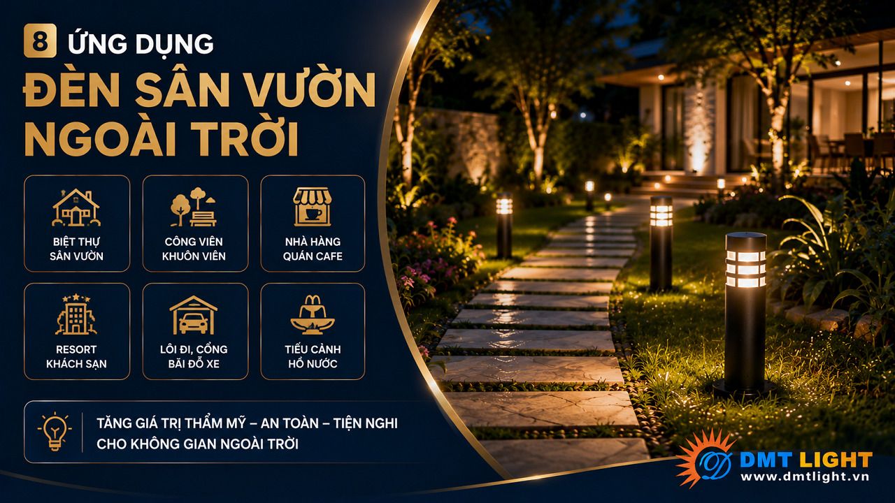 Công nghệ chiếu sáng là một trong những yếu tố ảnh hưởng đến giá sản phẩm đèn ngoài trời