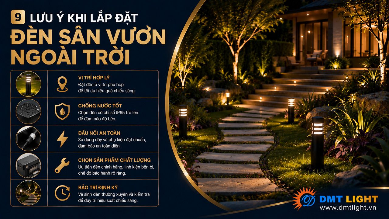 Kiểm tra kỹ sản phẩm trước khi mua để sở hữu hệ thống đèn bền đẹp