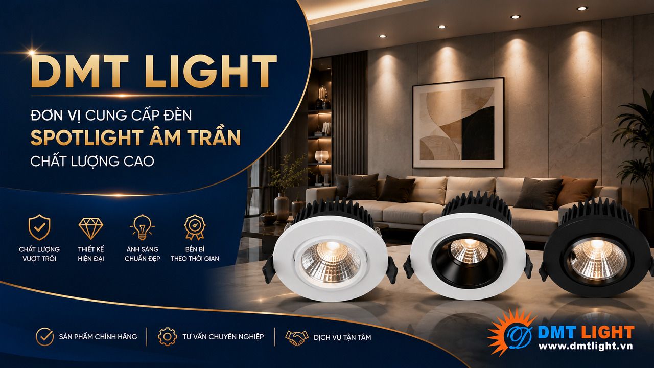 DMT Light là địa chỉ cung cấp đèn Spotlight âm trần chất lượng cao
