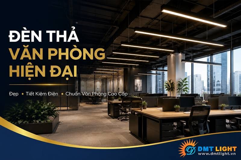 Đèn thả văn phòng hiện đang là xu hướng chiếu sáng mới mẻ được nhiều doanh nghiệp lựa chọn