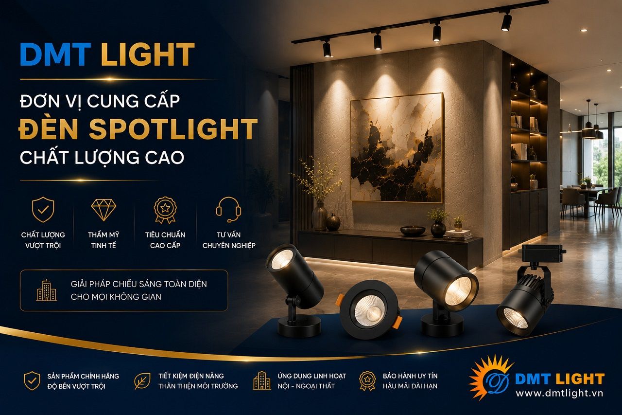 DMT Light là đơn vị chuyên cung cấp đèn Spotlight chất lượng cao