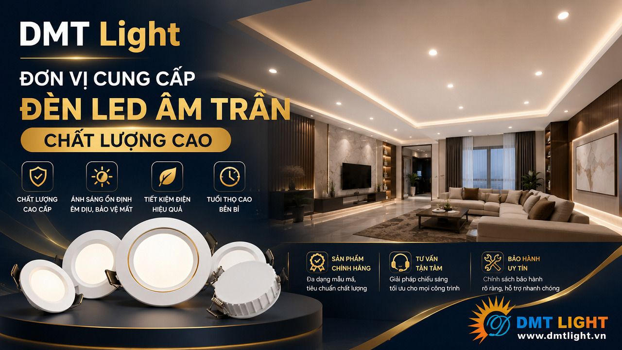 DMT Light là đơn vị cung cấp đèn LED âm trần chất lượng cao