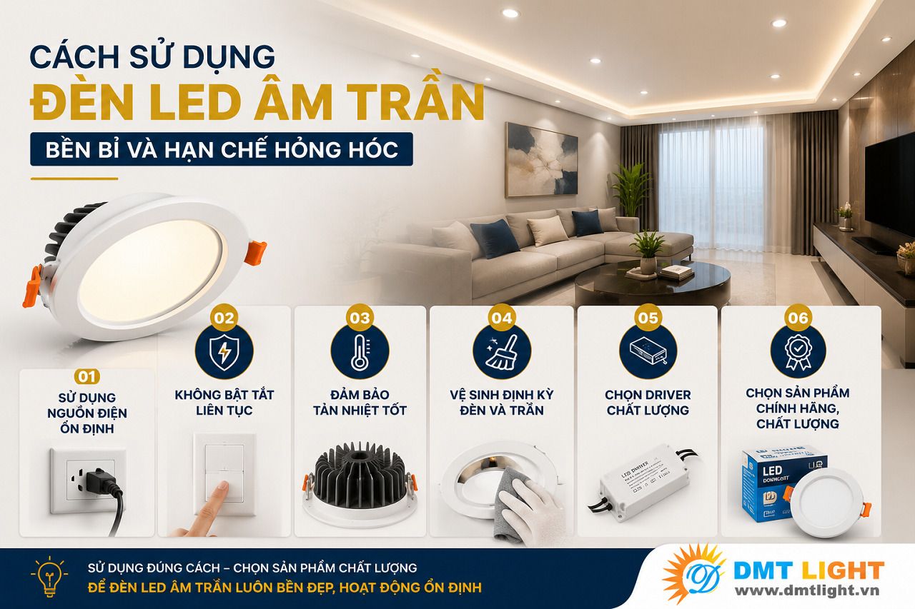 Vệ sinh đèn định kỳ để nâng cao tuổi thọ của sản phẩm