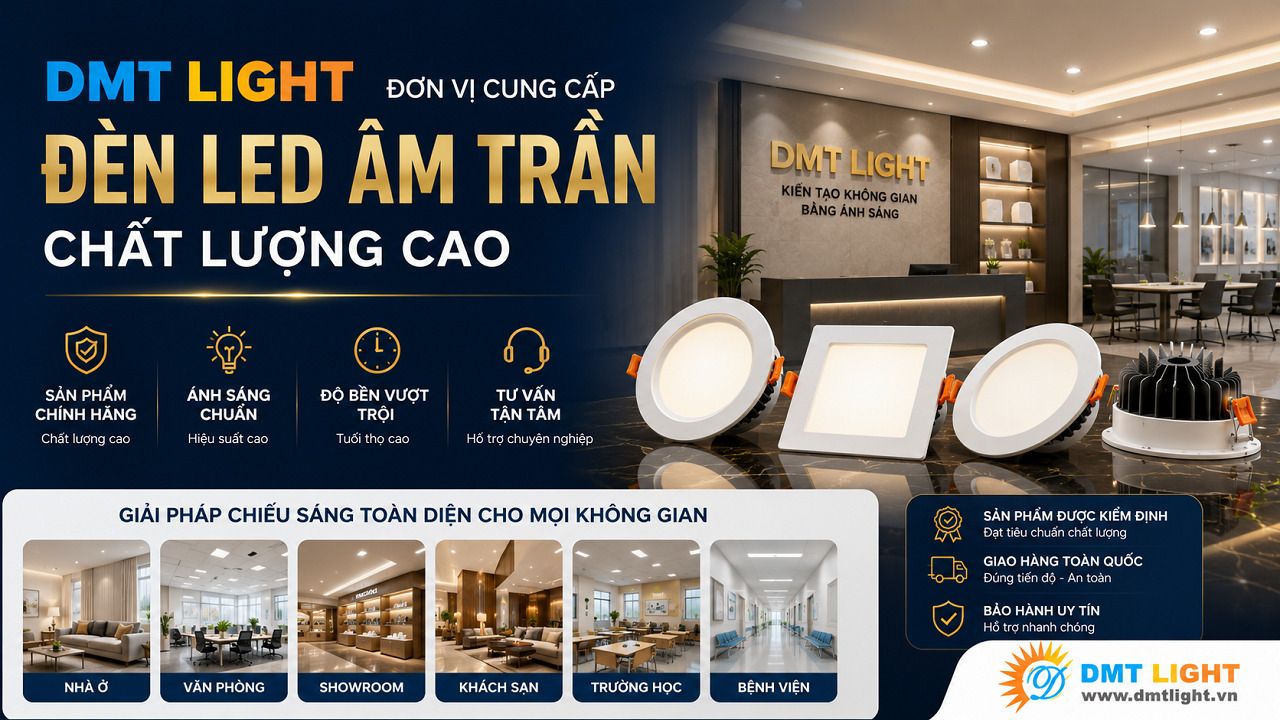 DMT Light là đơn vị cung cấp đèn LED âm trần chất lượng cao