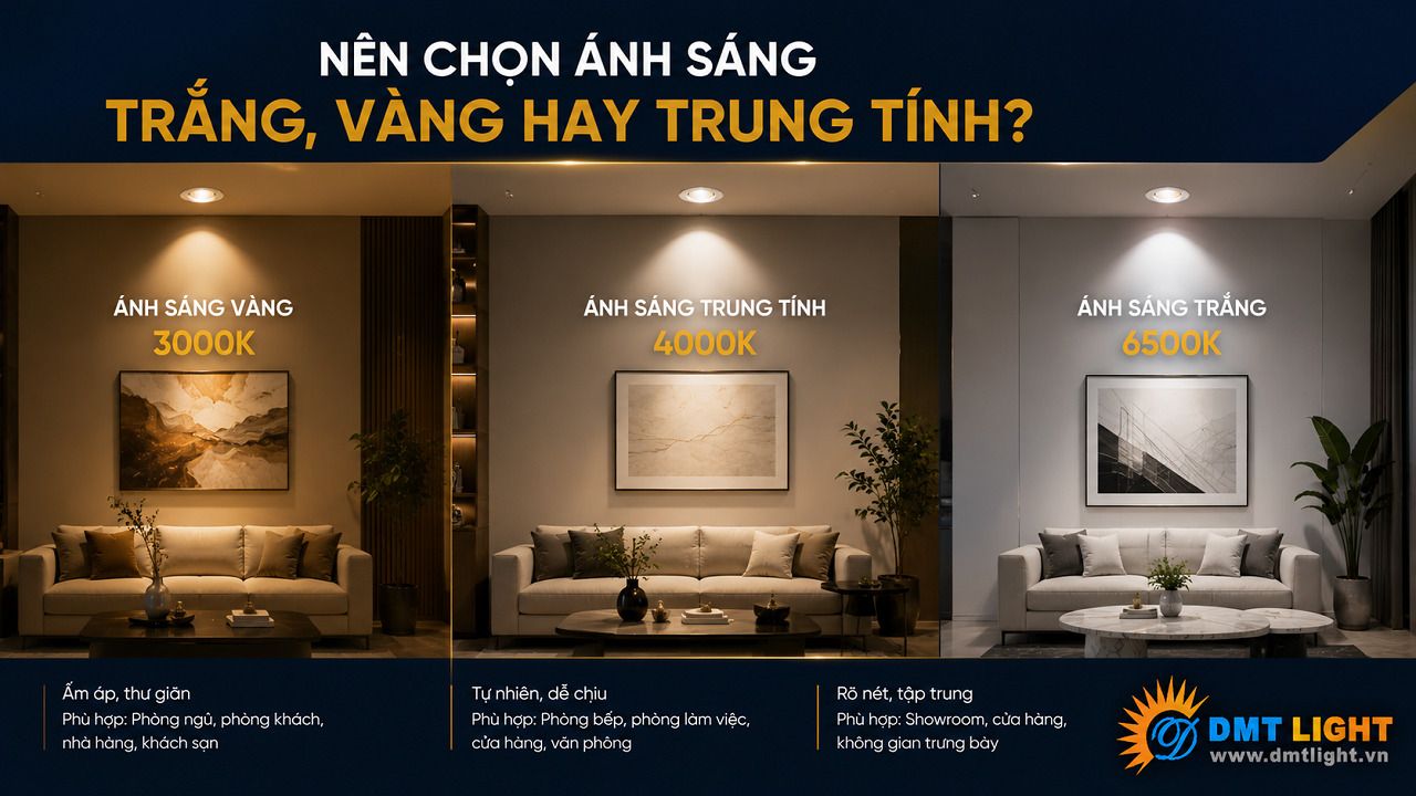 Mỗi loại ánh sáng đều mang đến một hiệu ứng khác nhau