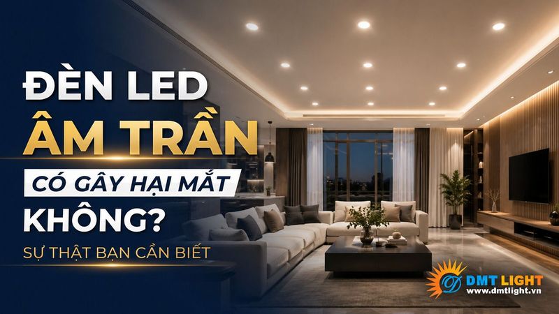 Đèn LED âm trần có gây hại mắt không? Sự thật bạn cần biết?