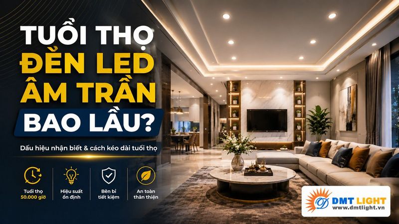 Tuổi thọ của đèn LED âm trần là bao lâu?