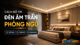 Cách bố trí đèn âm trần phòng ngủ đẹp và khoa học