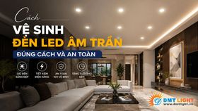 Cách vệ sinh đèn LED âm trần đúng cách và an toàn