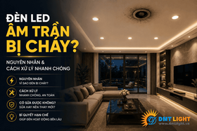 Đèn LED âm trần bị cháy: Nguyên nhân và cách xử lý nhanh chóng  