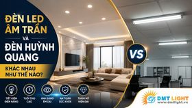 Đèn LED âm trần và đèn huỳnh quang khác nhau như thế nào?