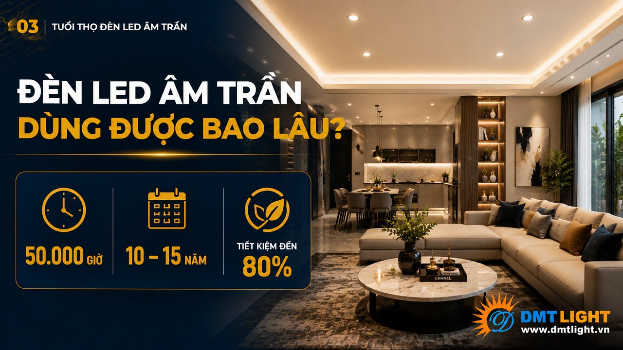 Bật/tắt liên tục là nguyên nhân làm giảm tuổi thọ của đèn LED âm trần