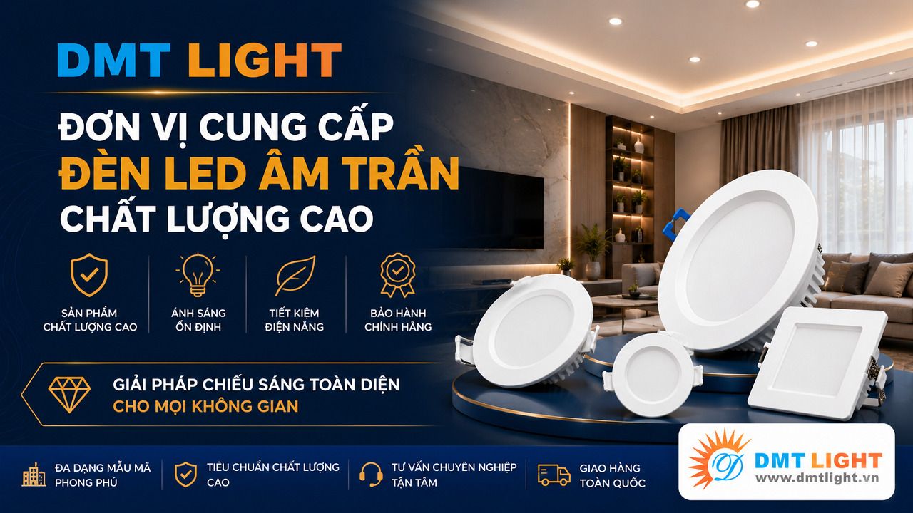 DMT Light tự hào là đơn vị cung cấp đèn LED âm trần chất lượng cao