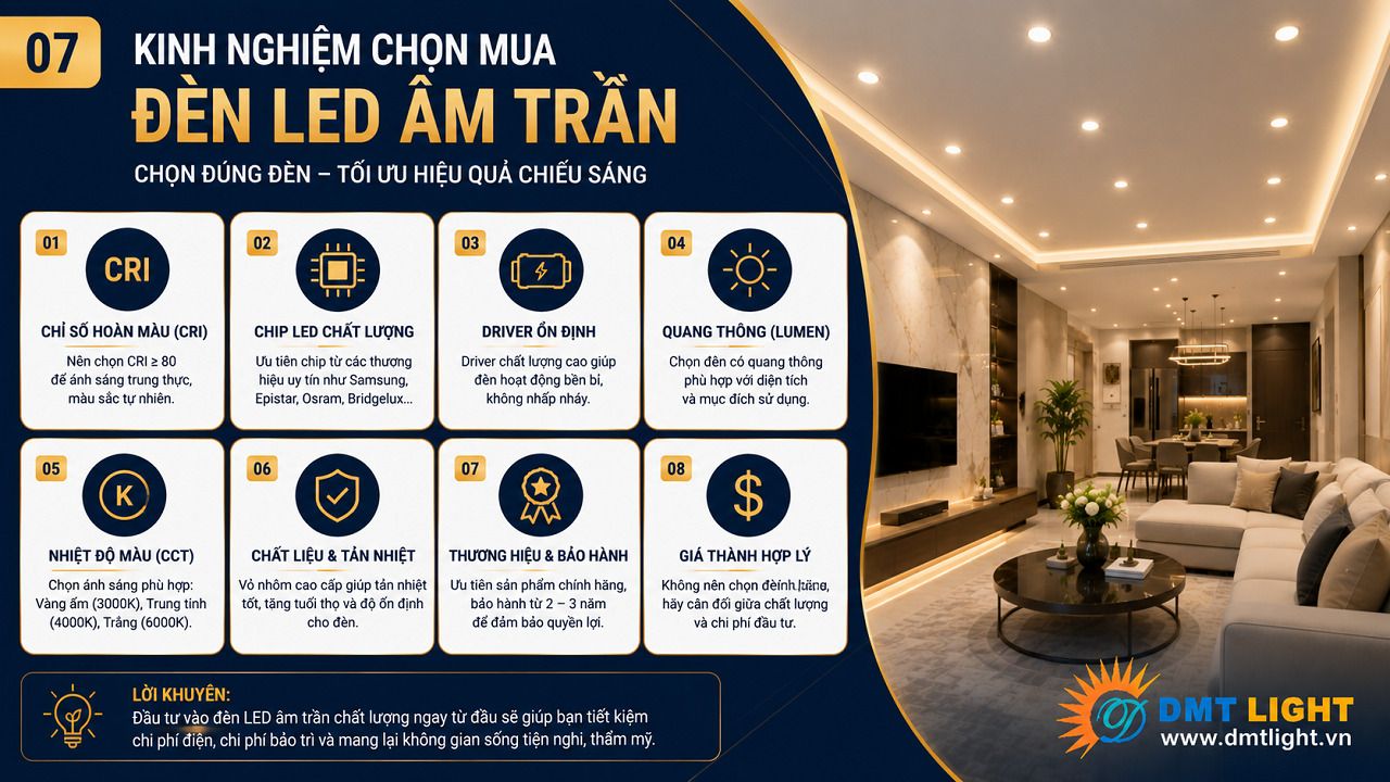 Chọn mua đèn chiếu sáng từ thương hiệu uy tín để đảm bảo chất lượng