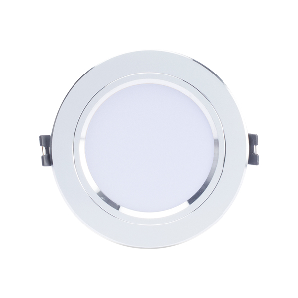 Đèn LED âm trần Downlight đổi màu AT10 ĐM 90/7W VIỀN BẠC