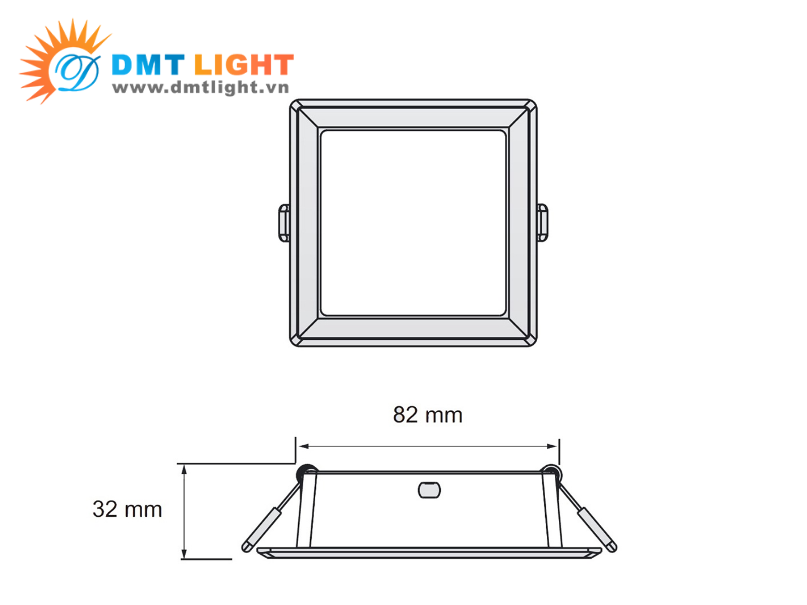 kích thước đèn downlight