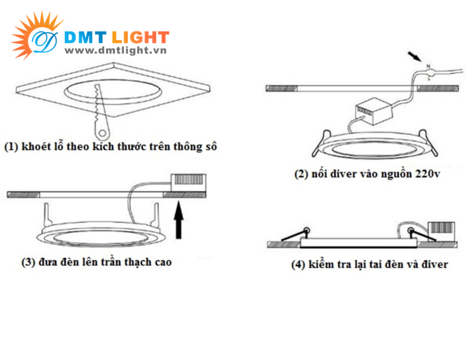 99 mau den led am tran downlight chat luong