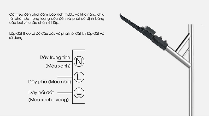 Đèn LED chiếu sáng đường 50W