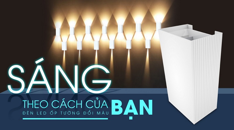 Đèn LED ốp tường đổi màu