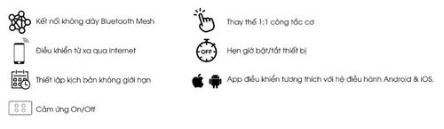 công tắc thông minh Rạng Đông CO-RD-CTCU.BLE-V.01T