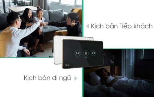 Công tắc rèm thông minh Wifi 2 chiều Rạng Đông CO-RD-CTCU.WF-CN.REMT.2W.SP