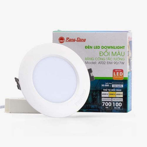 đèn led âm trần downlight đổi màu