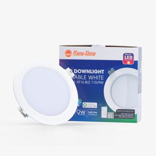 Đèn LED âm trần Downlight thông minh Rạng Đông AT-RD-AT16.BLE-110/9W
