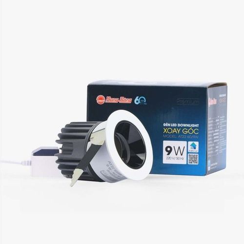 Đèn LED âm trần Downlight xoay góc 9W Rạng Đông AT-RD-AT22-60/9W