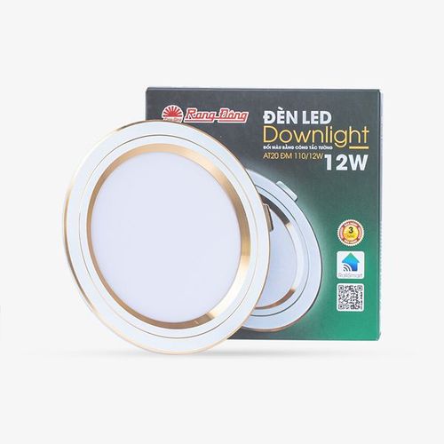 Đèn LED âm trần downlight đổi màu AT-RD-AT20-ĐM-110/12W
