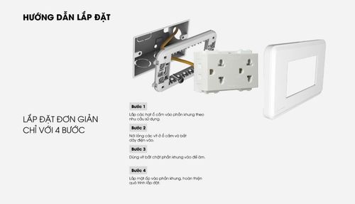 Hạt ổ cắm âm tường Rạng Đông OC-RD-HOC03-2C/16A