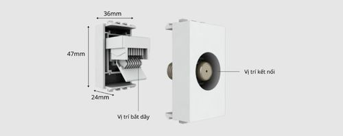 Hạt ổ cắm tivi âm tường Rạng Đông OC-RD-HOC.ANTEN01