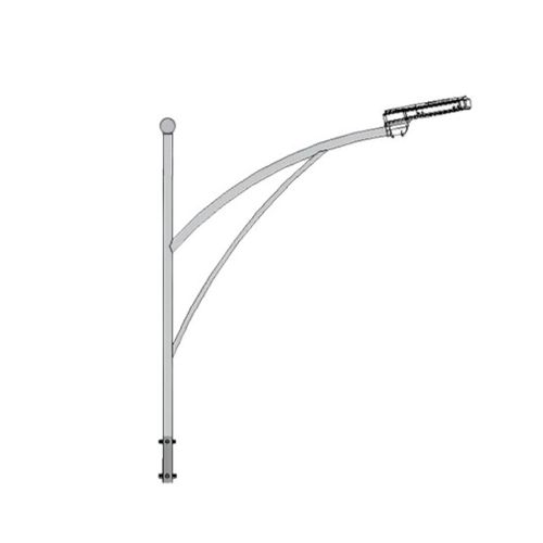Cần đèn đơn Ø60 mã CD07-60