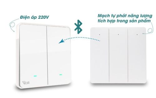 Công tắc cơ điện tử 2 chiều thông minh Rạng Đông CO-RD-CTC2C.WF-V1.03