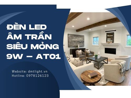đèn led âm trần siêu mỏng 9W 