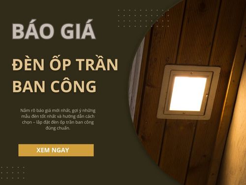 đèn ốp trần ban công 