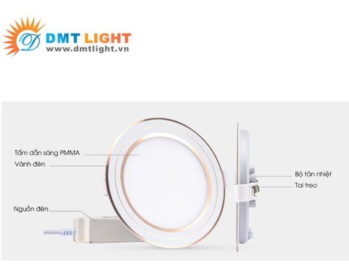 đèn led panel tròn rạng đông PN-RD-PT05-90/7W