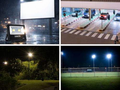 Đèn pha LED COB 100W được ứng dụng rộng rãi