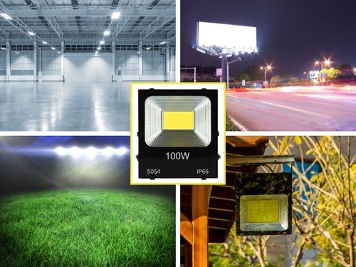 đèn pha led 100w chiếu sáng ngoài trời